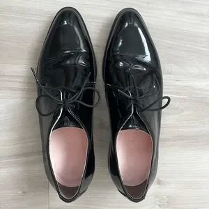 Everlane | Shoes | Everlane Black Oxfords In Black Patent  display picture 2
